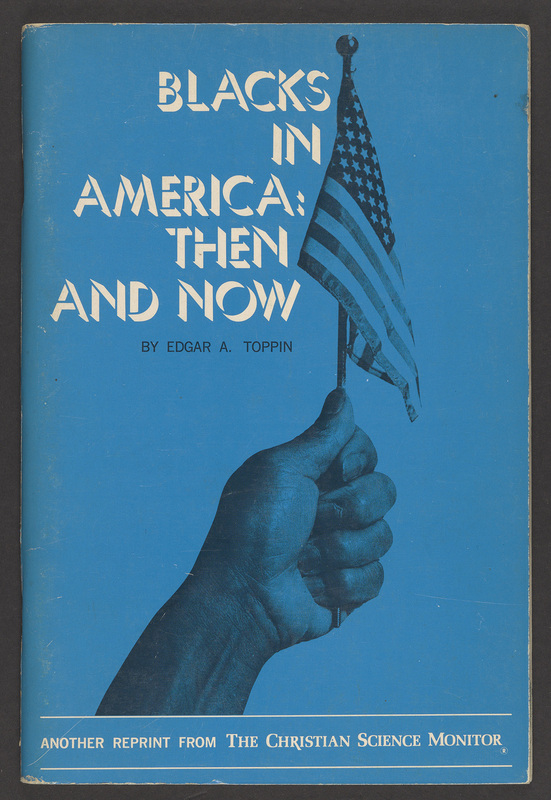 item thumbnail for Book: "Blacks in American: Then and Now"